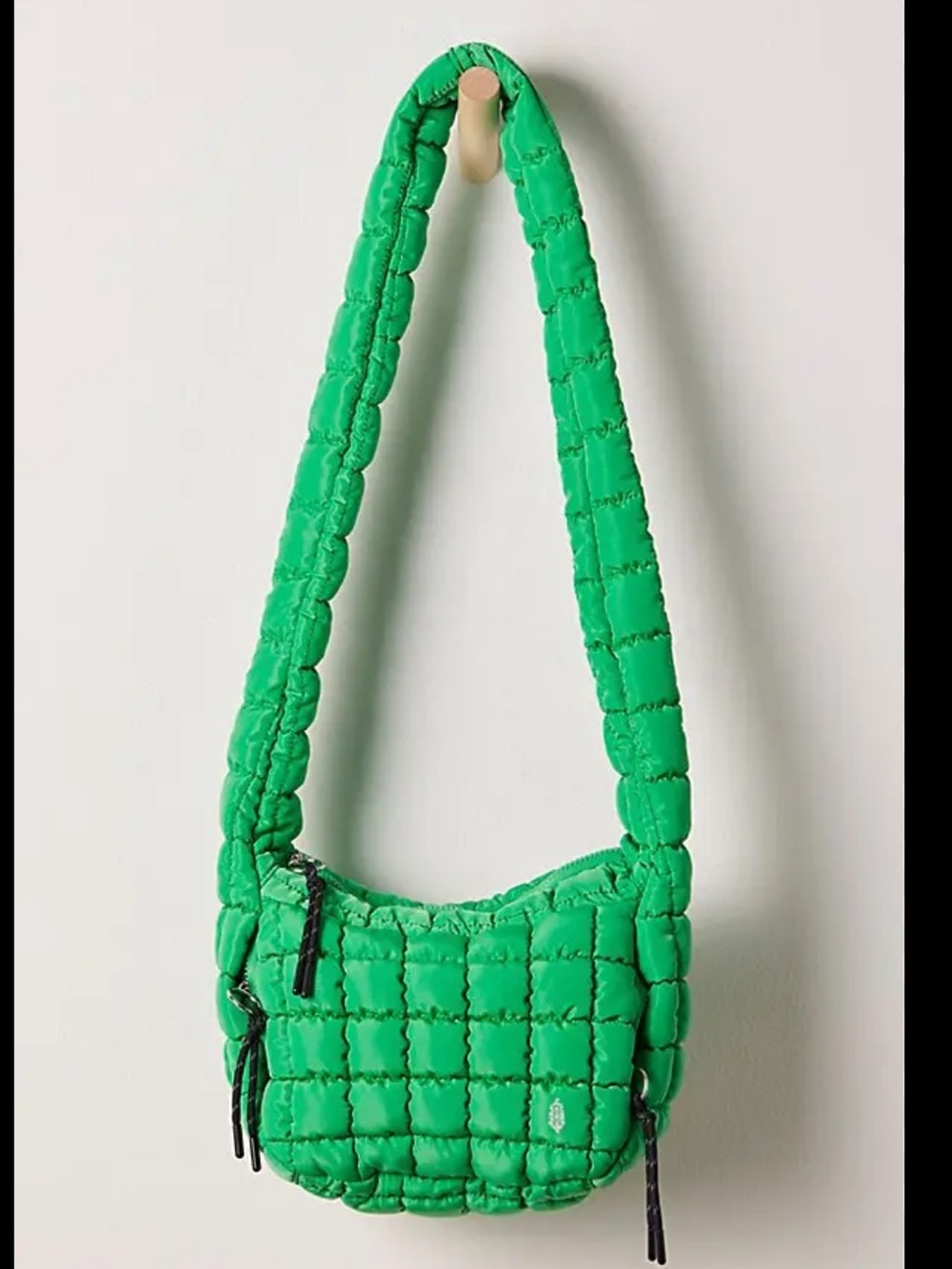 NEW Free People Movement Quilted Baby Carryall Sling Bag Kelly Green